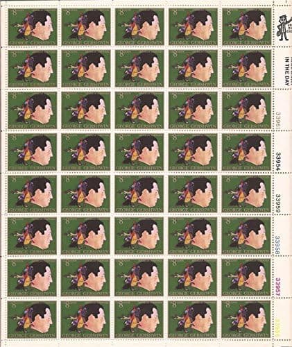 US Stamp - 1973 George Gershwin - 40 Stamp Sheet - F/VF MNH #1484