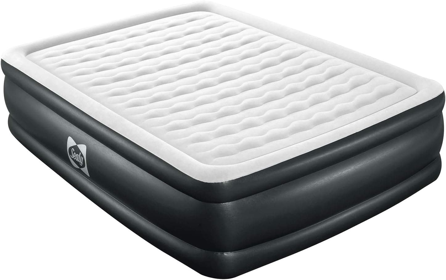 SEALY Tritech Inflatable Indoor or Outdoor Air Mattress Bed Queen-Sized 20" 2 Person Airbed with Built-in AC Pump, Storage Bag, and Repair Patch