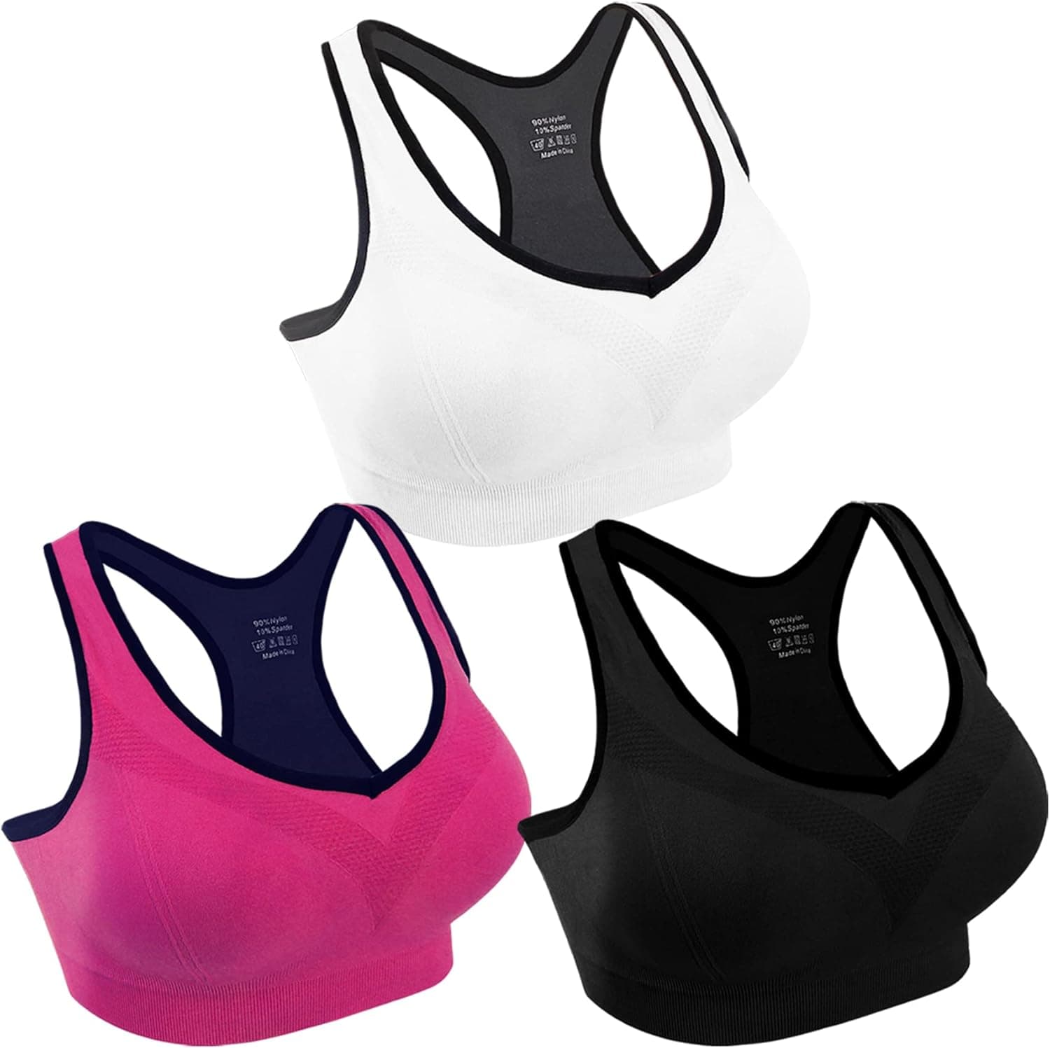 Women Racerback Sports Bras for Women High Impact Workout Yoga Gym Fitness Bra