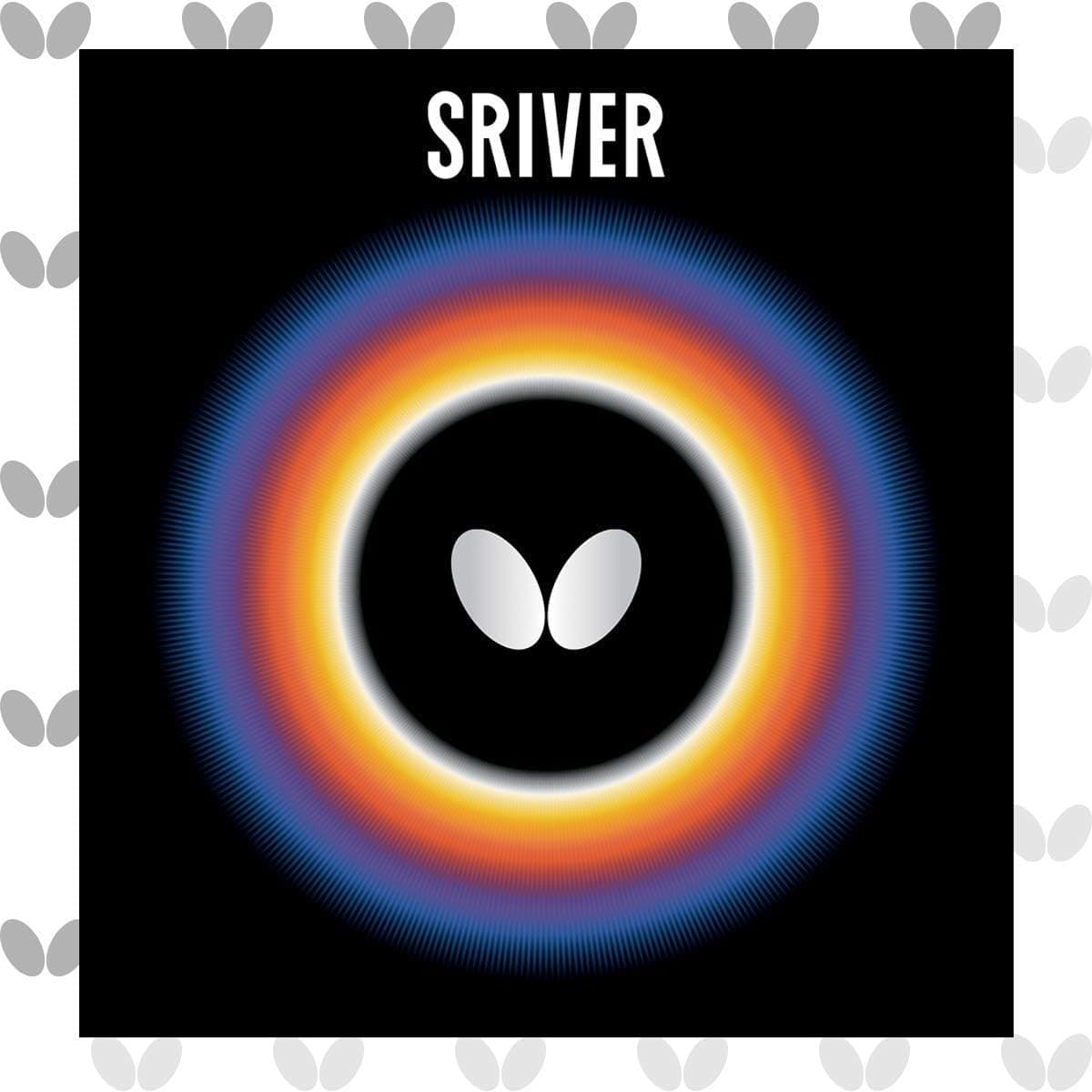 Butterfly Sriver Table Tennis Rubber | 1.5 mm, 1.7 mm, 1.9 mm, 2.1 mm, or MAX | Red or Black | 1 Inverted Table Tennis Rubber Sheet | Professional Table Tennis Rubber
