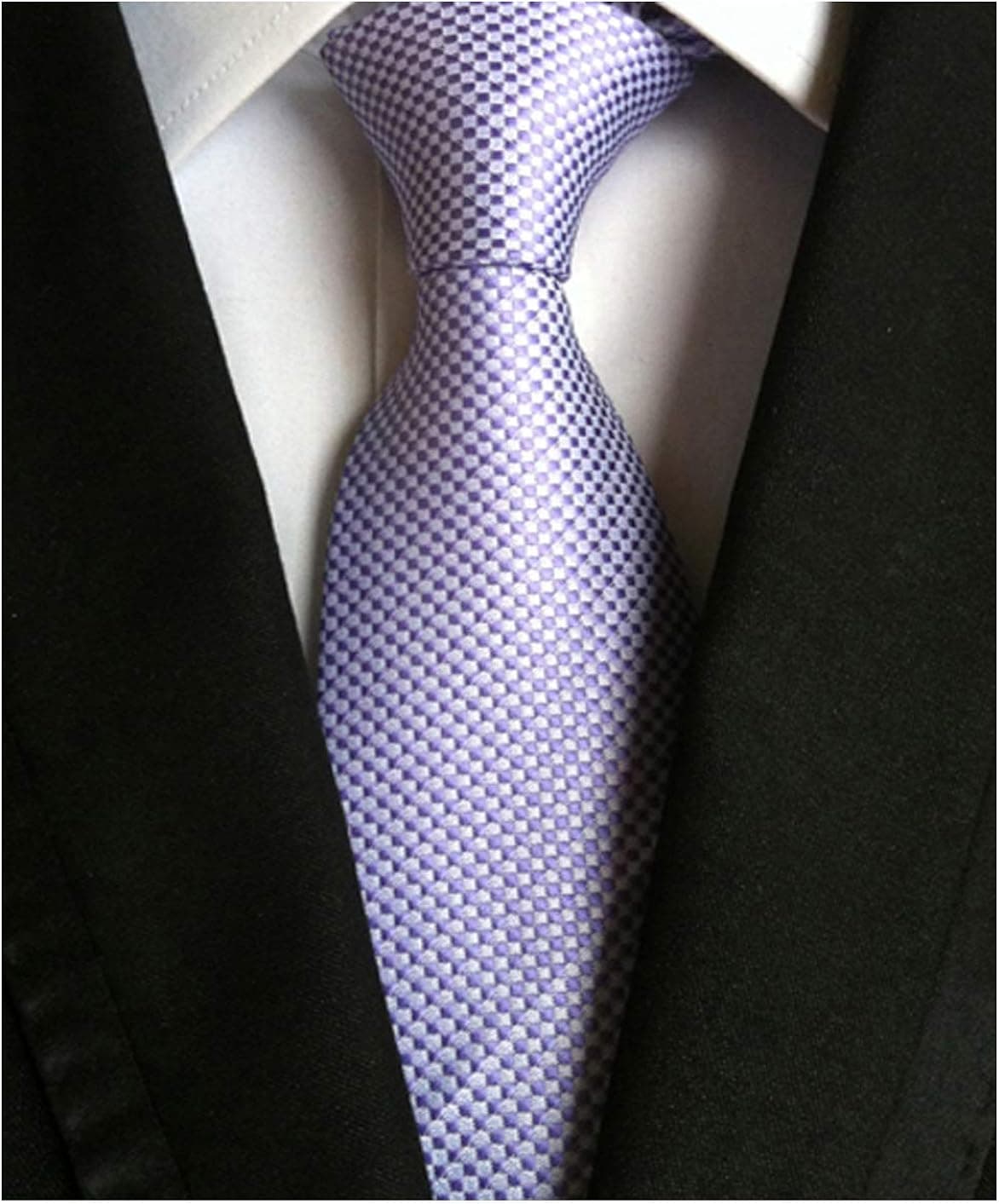Men's Solid Ties Jacquard Patterned Formal Business Necktie Various Design