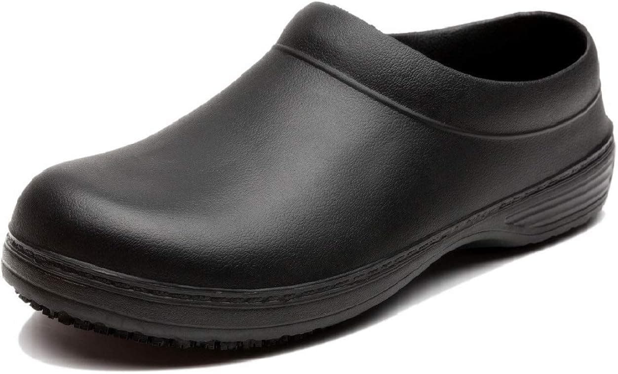 INiceslipper Unisex Chef Shoes Non-Slip Safety Shoes Oil Water Resistant Casual Flat Shoes