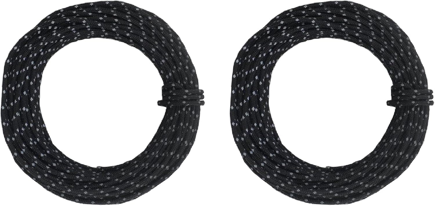 TRIWONDER Reflective Nylon Paracord, Tent Guyline Rope for Camping Tent, Outdoor Packaging, 50 Feet Cord