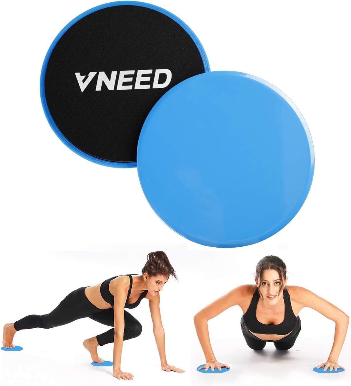【2021 Update】 Core Exercise Sliders (Set of 2), Smooth Gliders Dual-Sided Design, Use on Hardwood Floors, Workout Sliders Fitness Discs Abdominal & Total Body Gym-Exercise Equipment for Home, Travel