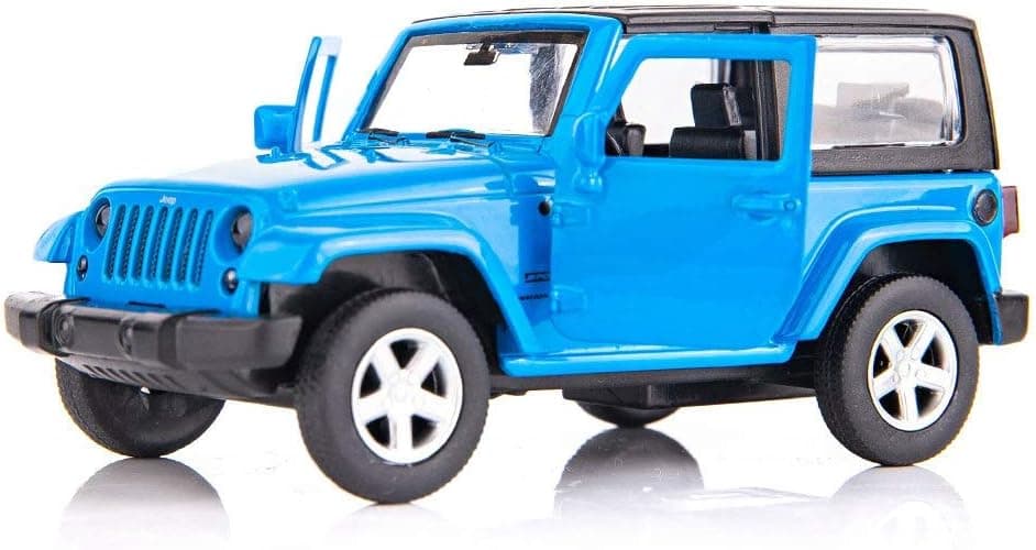 BDTCTK 1/42 Scale SUV Wrangler Car Model Toy Zinc Alloy Die-Cast Pull Back Vehicles Kid Toys for 4 5 6 Year Old Boy Girl Gift(Blue)