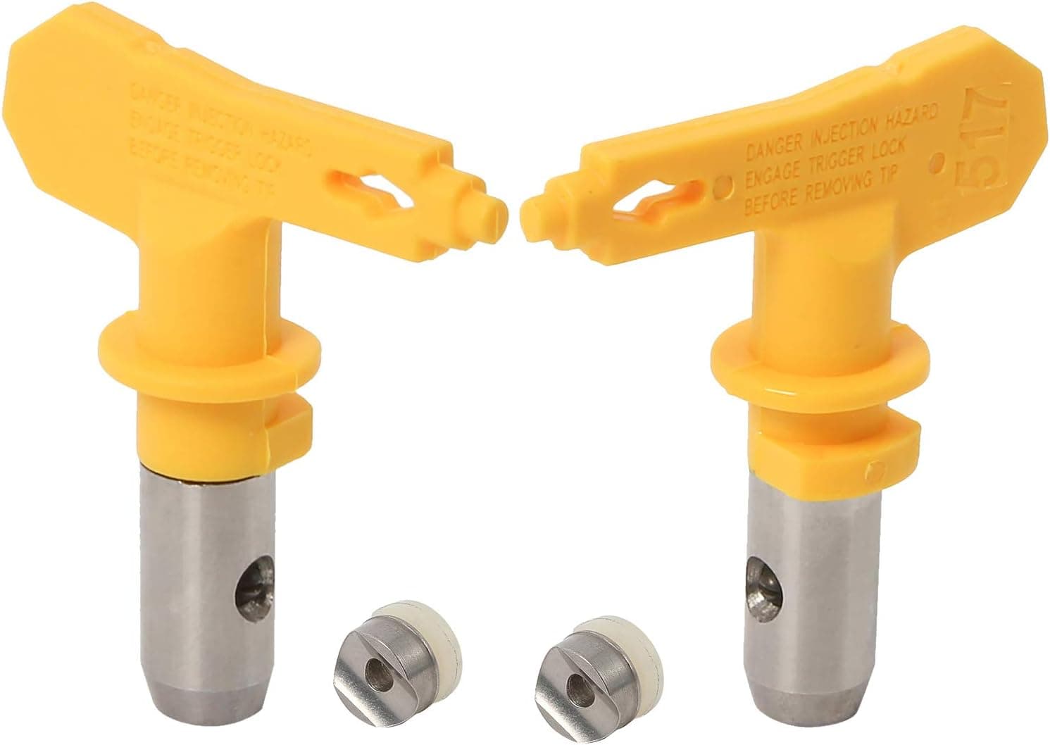 HYDDNice 2PCS 517 Reversible Airless Spray Tips Nozzle Accessoies for Airless Paint Sprayer Home Garden Tool Kit