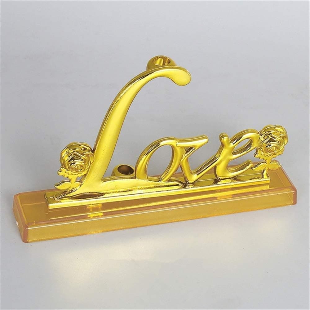 Tina Art 24K Gold Foil Trim Rose Flower Long Stem Love Stand Rose Holder Base 2nd Version