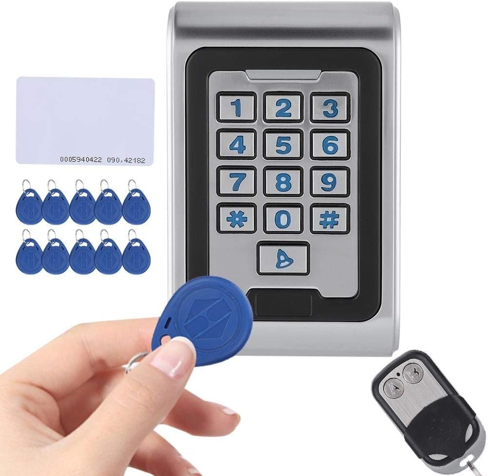 Door access control system, Metal access control system, 600LBS electric magnetic lock + power supply kit + 10 x key chains + 1 x doorbell