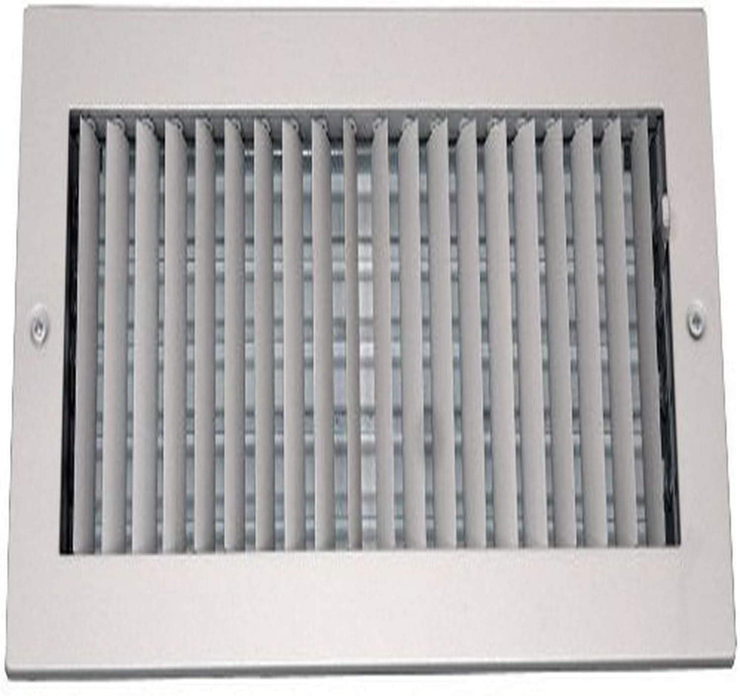 Speedi-Grille SG-814 ASD 8-Inch by 14-Inch Soft White Steel Ceiling or Wall Register with Adjustable Single Deflection Diffuser