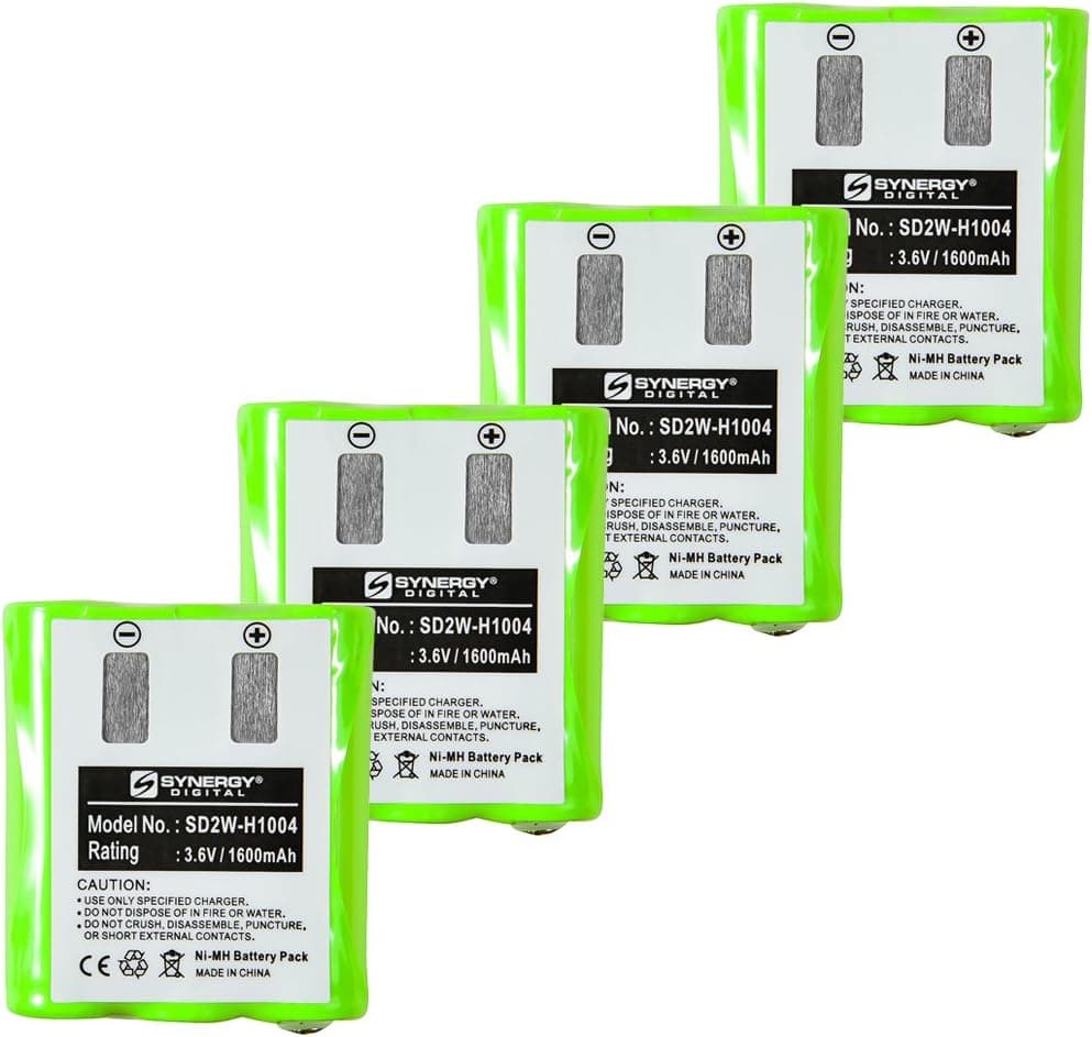 Motorola KEBT-1300 2-Way Radio Battery Combo-Pack includes: 4 x SD2W-H1004 Batteries