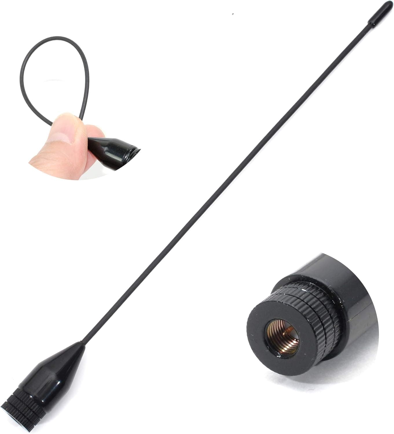 AEcreative Slim SMA Wide-Band Scanner Antenna for Uniden BC346xT BCD396XT BCD436HP BR330T Icom IC-RX7 IC-R6 IC-RX7 Alinco DJ-X11T DJ-X3 DJ-X7T DJ-X30T