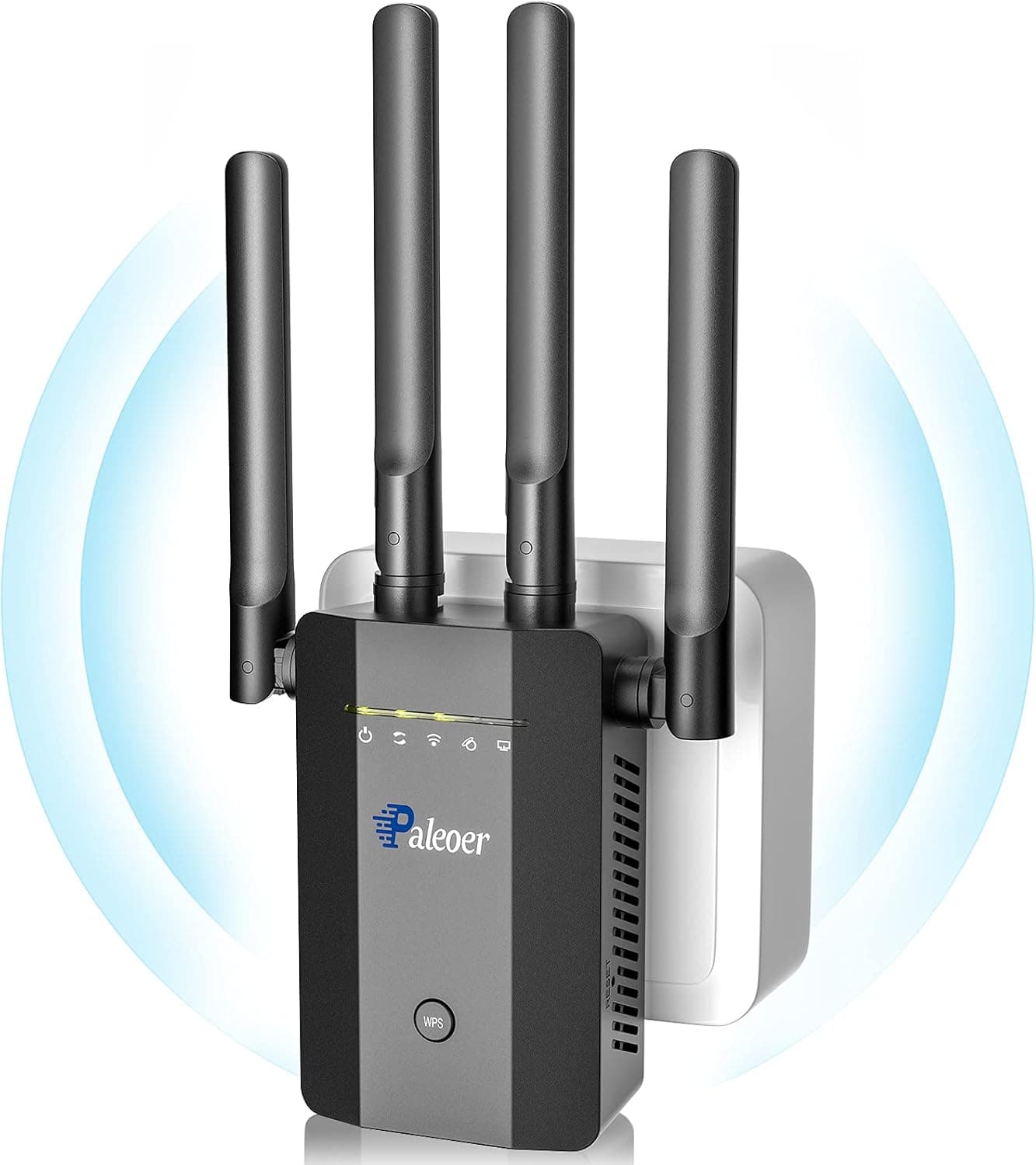 2022 WiFi Extender Signal Booster Long Range up to 8545sq.ft and 45+ Devices, Internet Booster for Home, Wireless Internet Repeater and Signal Amplifier, 5 Modes,1-Tap Setup, Supports Ethernet Port