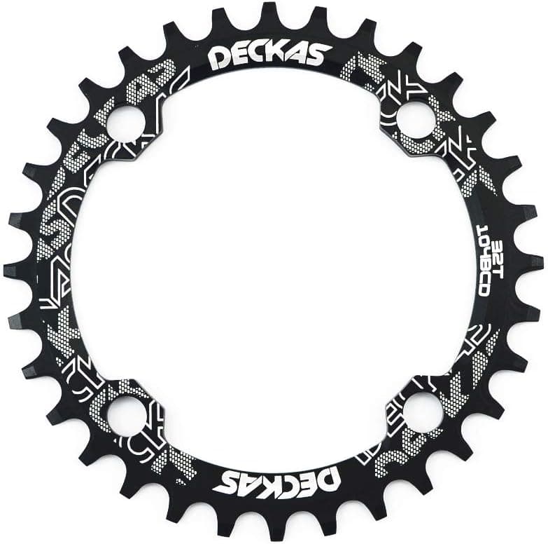 HemeraPhit MTB Crankset Chainwheel Chainring Aluminum Alloy BCD 104mm Repair Bicycle Parts Bielas Bicicleta Gear Pedivela (Black, Oval 32T)