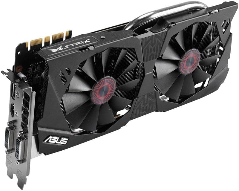ASUS STRIX GeForce GTX 970 Overclocked 4 GB DDR5 256-bit DisplayPort HDMI 2.0 DVI-I Graphics Card
