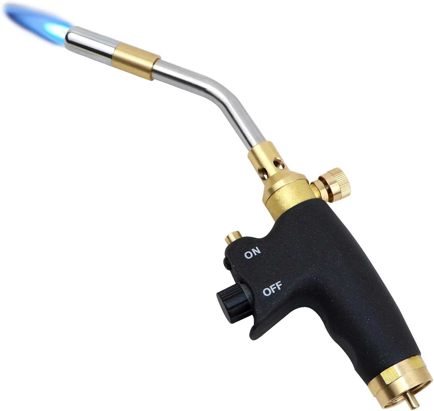 High Intensity Trigger Start Propane Torch Head, Mapp Gas Welding Torch GJ8000 with Piezo Self Ignition, Adjustable Pencil Flame Control, Fuel by Propane/MAP Pro/MAPP(CSA Certified )