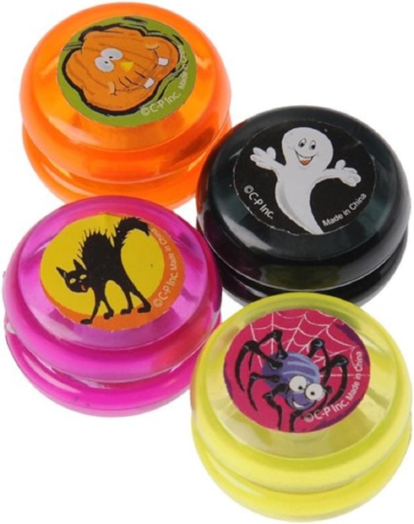 U.S. Toy Dozen Assorted Halloween Theme Mini Yoyo's