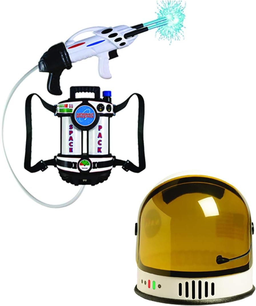 Aeromax Astronaut Space Pack Super Water Blaster & Youth Astronaut Helmet (2Piece Bundle)