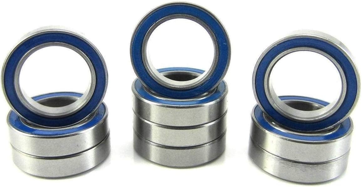 TRB RC 12x18x4mm Ball Bearings ABEC 3 Rubber Seals (10) 6701-2RS-BU