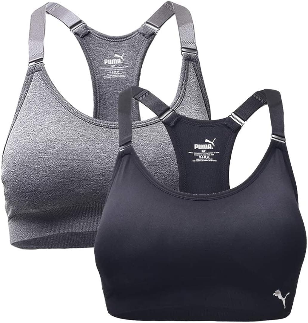 PUMA Women's Seamless Sports Bra with Removable Cups