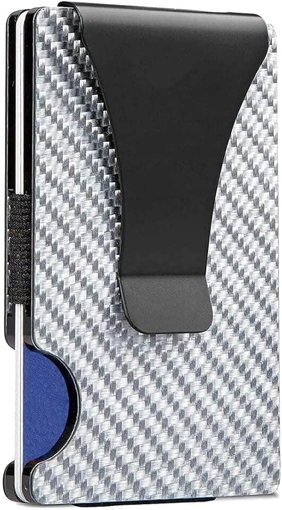 UpLook Minimalist Metal Money Clip Wallet, RFID Blocking Slim Wallet Credit Card Holder