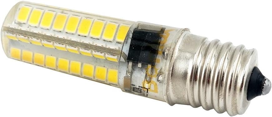 Ashialight LED E12 Bulb,50 Watt Candelabra Bulb,Dimmable,Daylight,Candelabra E12 Base,120 Volt,550LM, Replaces T3/T4 Halogen Bulb (Pack of 2)