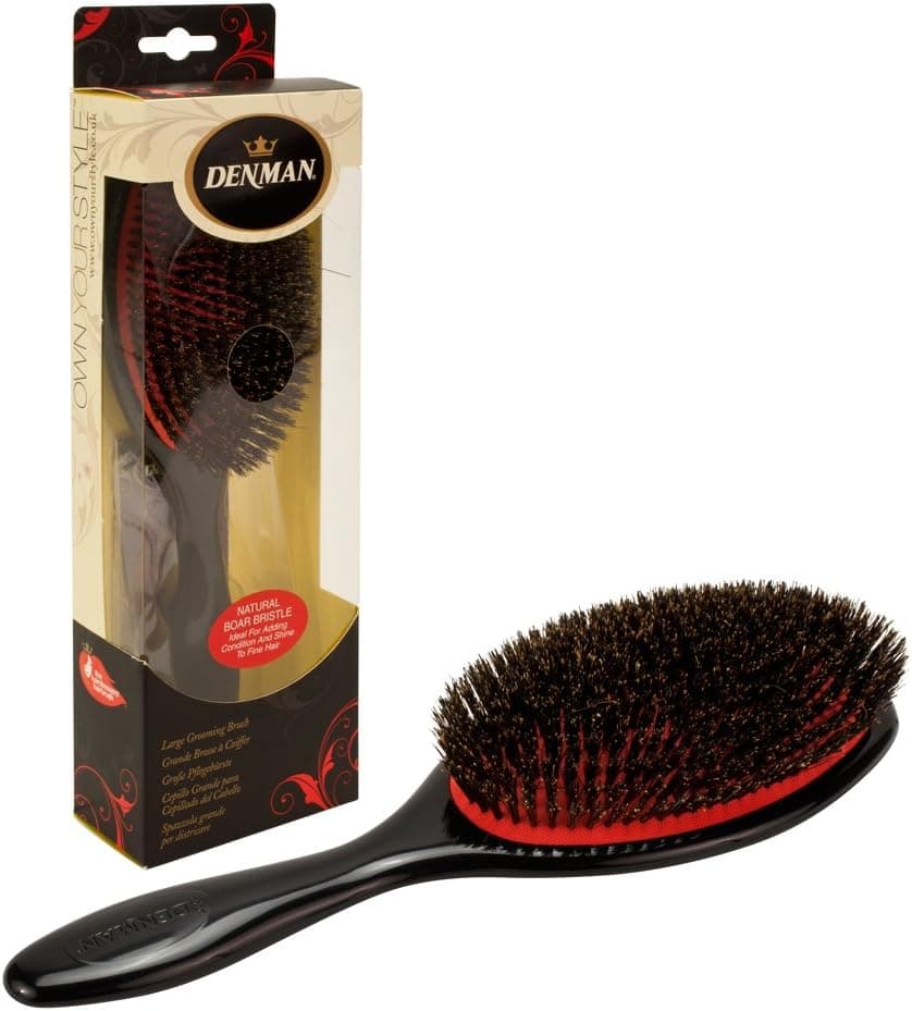 Denman Large Natural Boar Bristle Grooming Brush