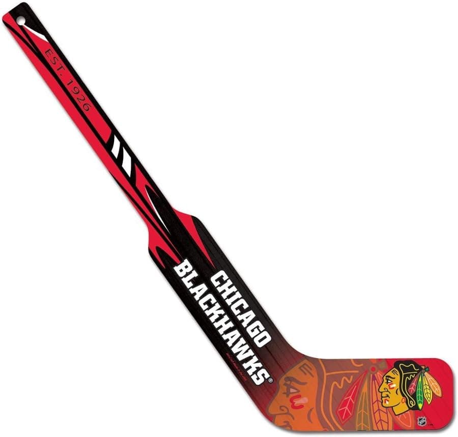 WinCraft NHL Chicago Blackhawks WCR27750010 Hockey Goalie Stick, 21"