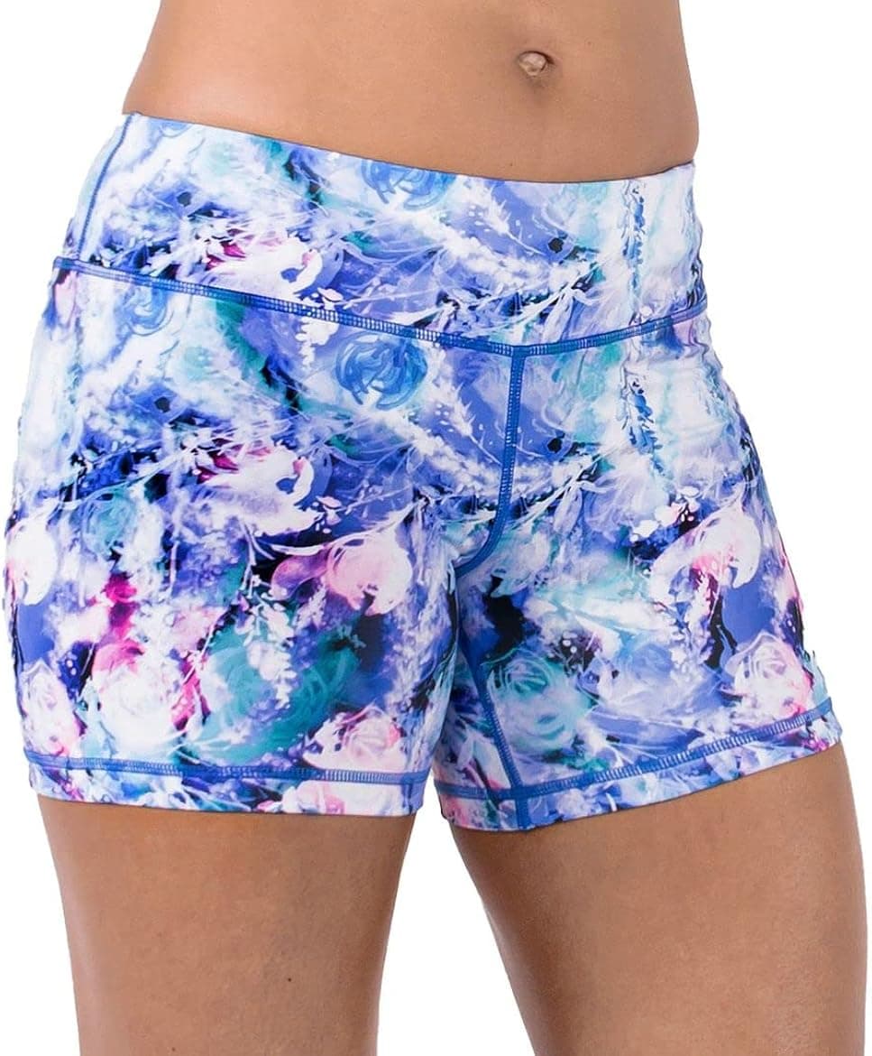 Women's 3"/ 5" Silicone No Ride Up Athletic Running Workout Shorts Active Yoga Volleyball WOD Compression Short Booty