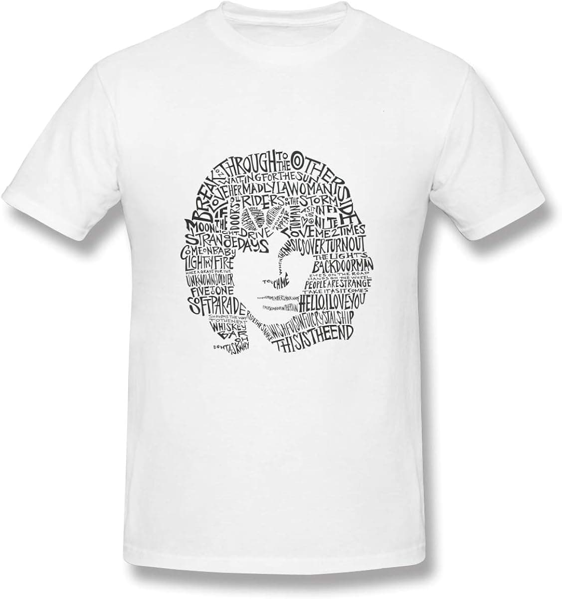MxsSHIRT Jim Morrison Shirt for Mens/Womens//Teenagers Classic Style Jim Shirt White