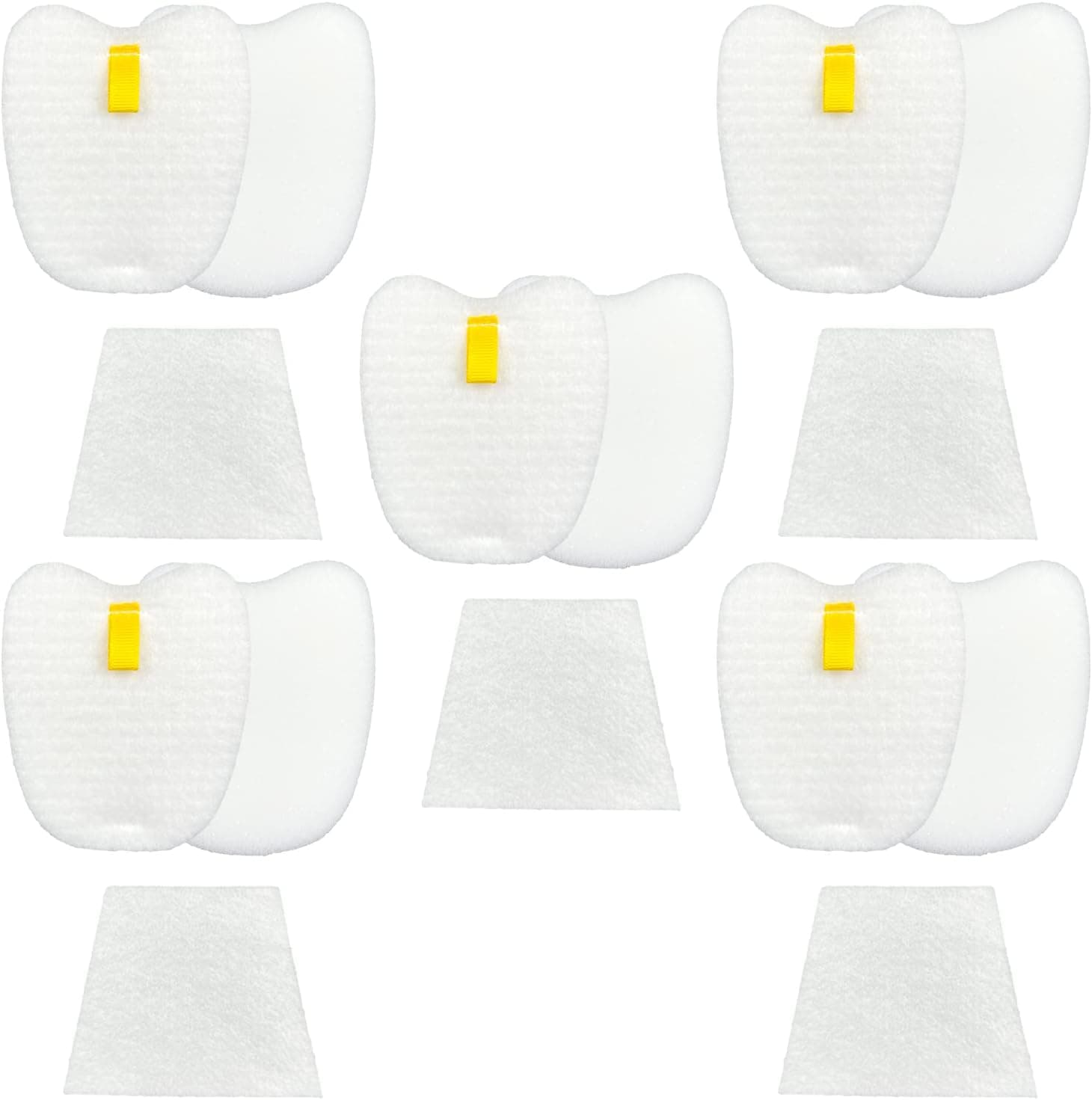5Pack HV343 filter kit for Shark Rocket DeluxePro Zero-M Ultra-Light HV345 HV343 ZS350 ZS351 ZS351C ZS352 UV480 HV322 HV320 Corded Stick Vacuum Filters,Compare to Part # XPMFK320 & 1084FTV320