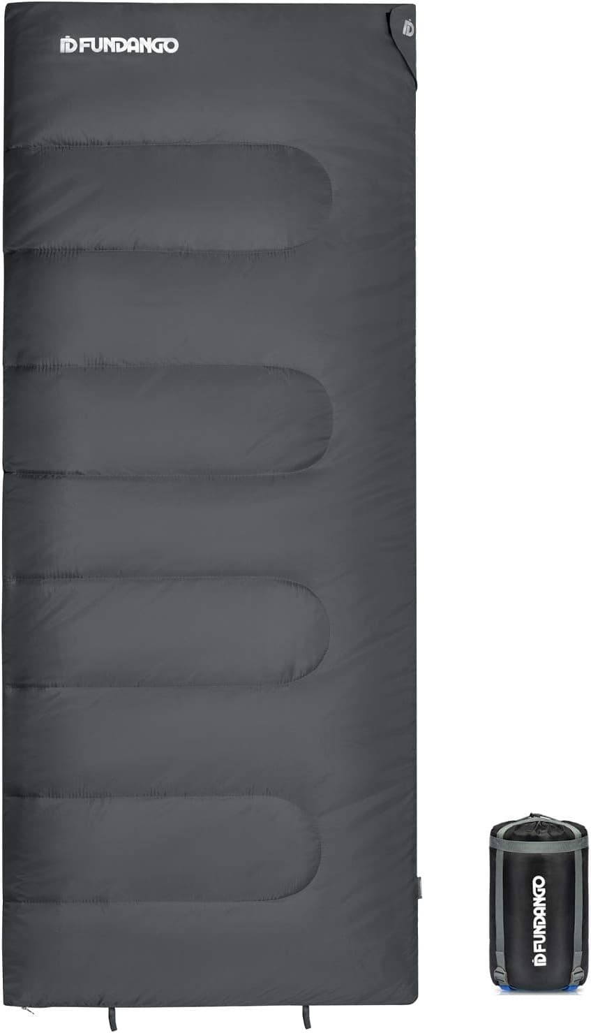 FUNDANGO Lightweight Compact Backpacking Sleeping Bag for Adult, Ultralight 3 Season Thin Warm Weather Waterproof Portable Envelope Sleeping Bag for Camping, Hiking, Summer, Spring, Fall, Women, Men