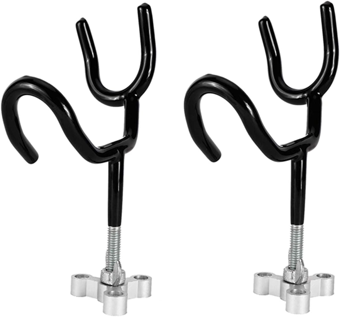 Artilife 25 Degree Rod Holder Durable PVC Coated Steel Fishing Pole Holder with Mounting Base for Boat(2Pack)