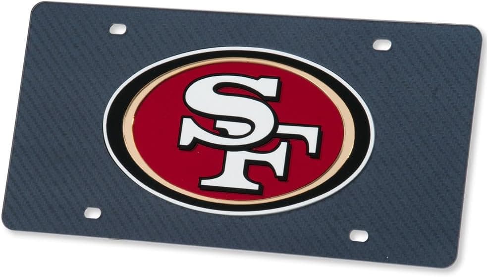 Stockdale San Francisco 49ers Carbon Fiber License Plate