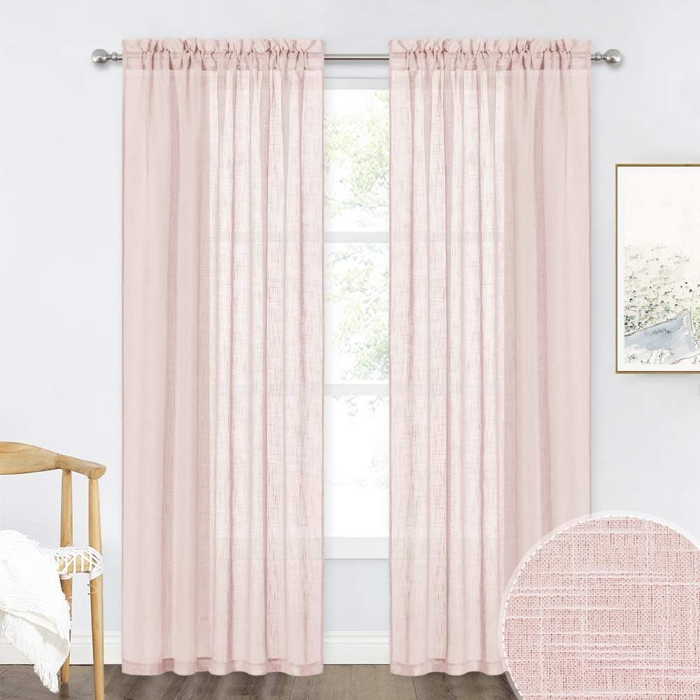 RYB HOME Short Blackout Curtains, Half Window Curtains Small Curtain Panels, Valances for Light Shades, Privacy Protected Curtains Drapes for Kitchen/Cafe Bedroom