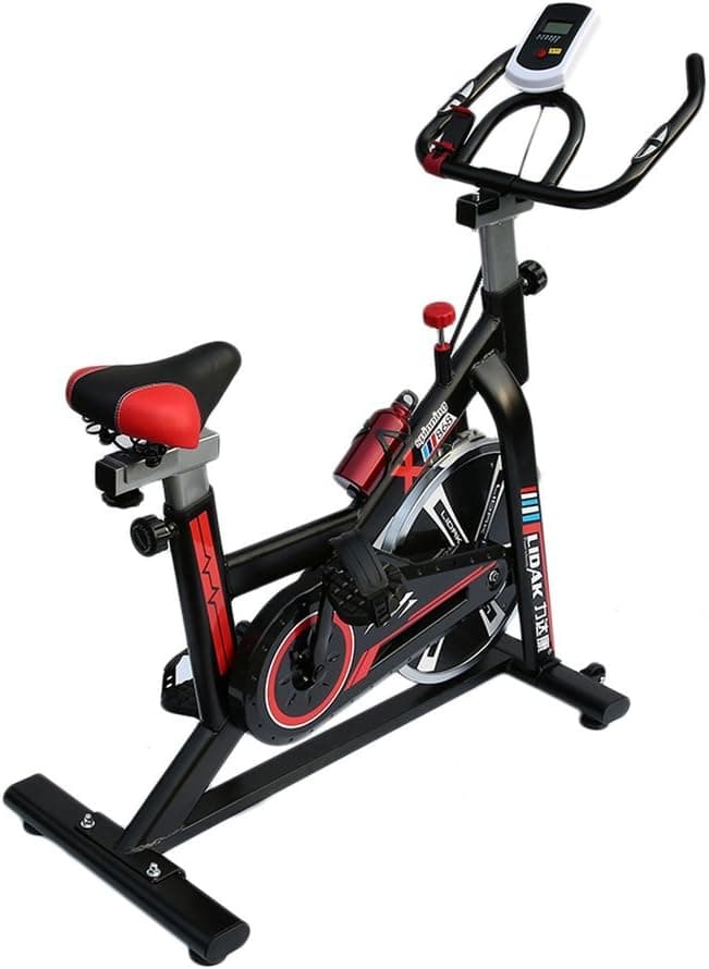 Nexttechnology Exercise Bike Stationary Bicycle Home Fitness Gym Cycle Indoor Workout Equipment with HD LCD Display (868 Black)