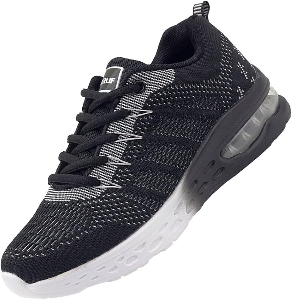 JARLIF Women's Athletic Running Sneakers Air Fitness Sport Workout Gym Tennis Walking Shoes Black 10 B(M) US