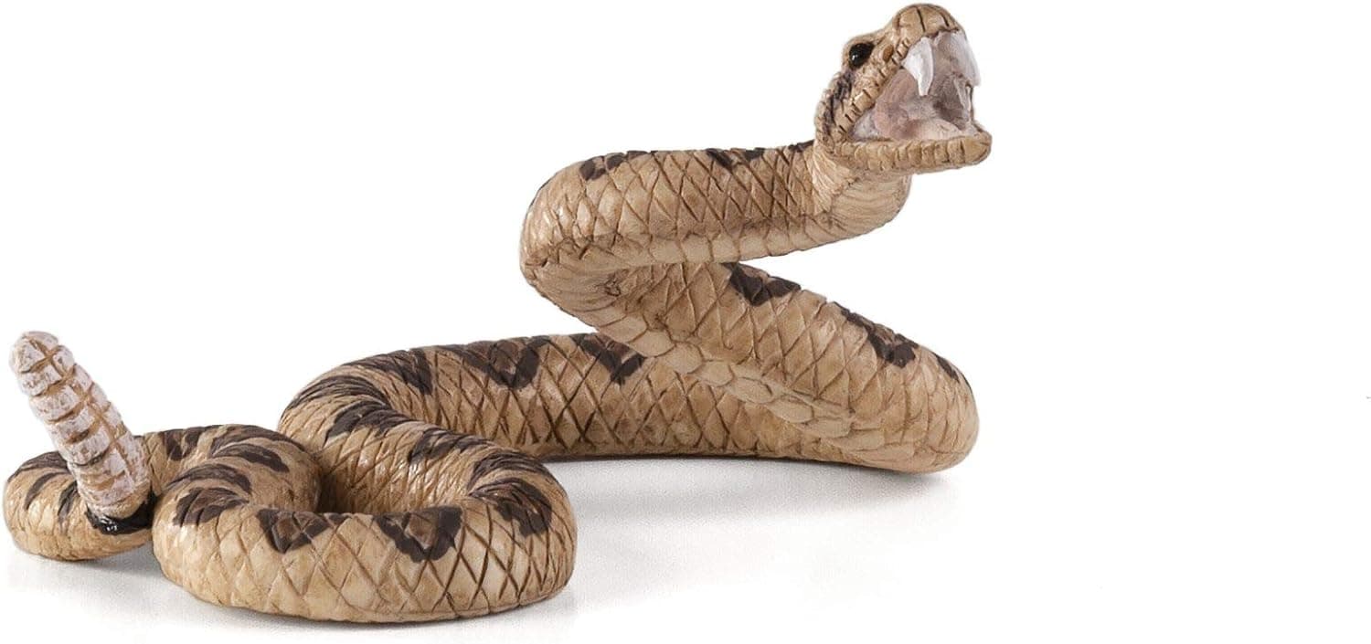 MOJO Rattlesnake Realistic International Wildlife Toy Replica Hand Painted Figurine