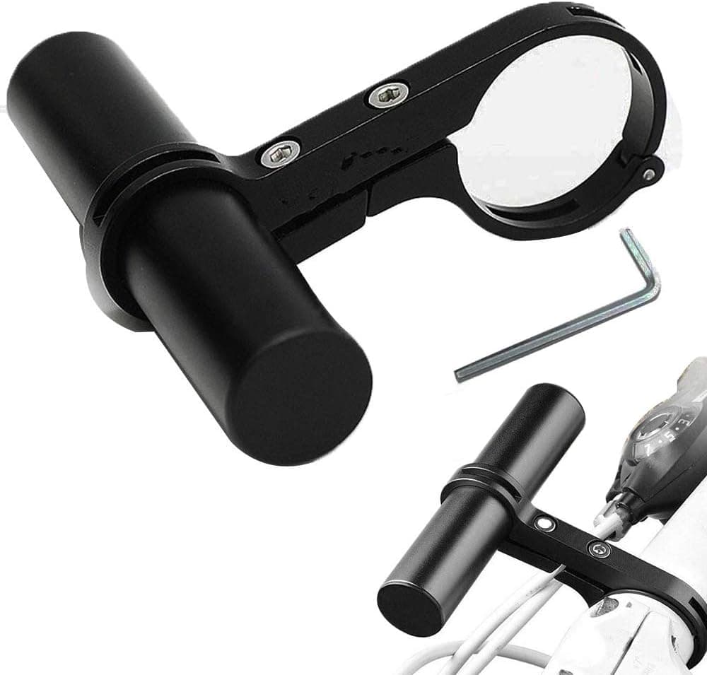 Eyech Multi-Function Bike Handlebar Extender Single Aluminum Bicycle Handlebar Extension Bicycle Bracket Holder Extender Riding Equipment for Mountain Bike, Road Bike, MTB