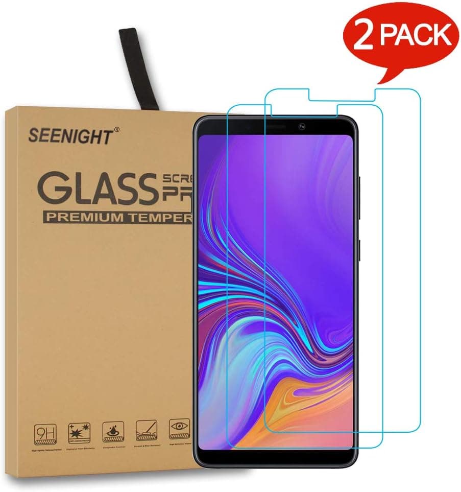 [2 Pack] SEENIGHT for Samsung Galaxy A9 2018 Screen Protector Glass,HD Anti-Scratch Bubble Free Ultra Clear 9H Hardness Tempered Glass for Samsung Galaxy A9 2018