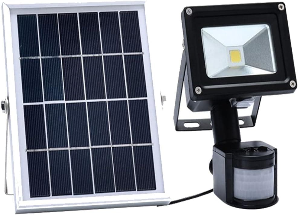 10W Solar Powered LED Waterproof Security Floodlight, LED Outdoor Solar Motion Light, Cool White, for Home, Garden, Lawn, Courtyard ect -1Pack