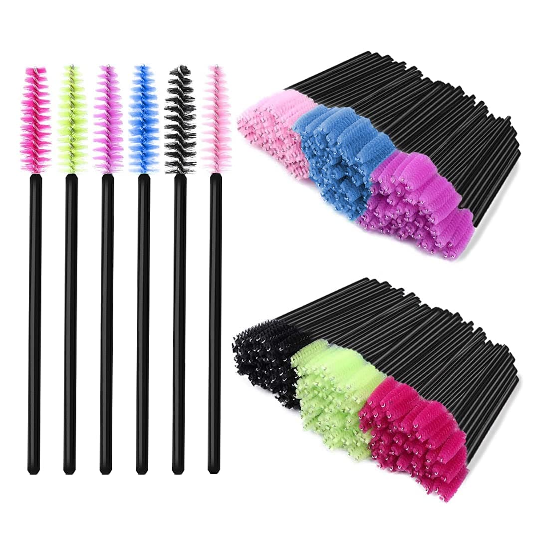 300 Pcs Disposable Mascara Wands Spoolie Brushes Brush for Eyelash Extension Eyebrow and Makeup