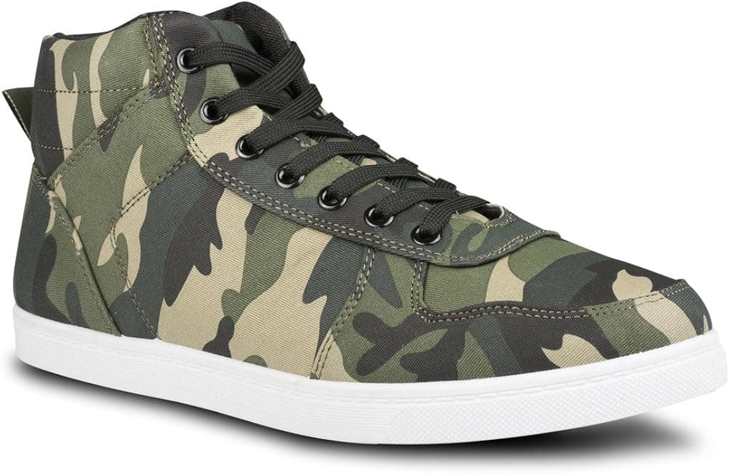 Influence Men's Seb High-Top Fashion Sneakers, CAMO, Size 11