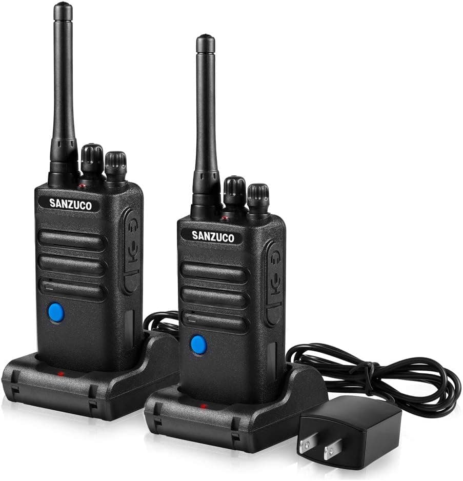 Walkie Talkies SANZUCO Walkie Talkies for Kids,Two Way Radio with 4921 Feet Range,22 Channels & LCD Display.Two Way Radio,The Best Gift for Adult Outdoor Travel(2Pack)