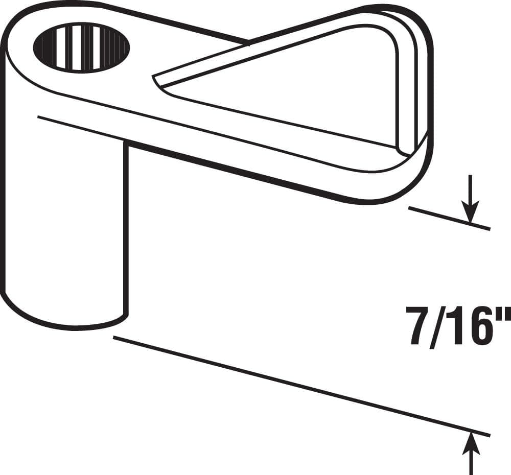 Prime-Line L 5774 Window Screen Clip, 7/16 inch, White (Pack of 8)