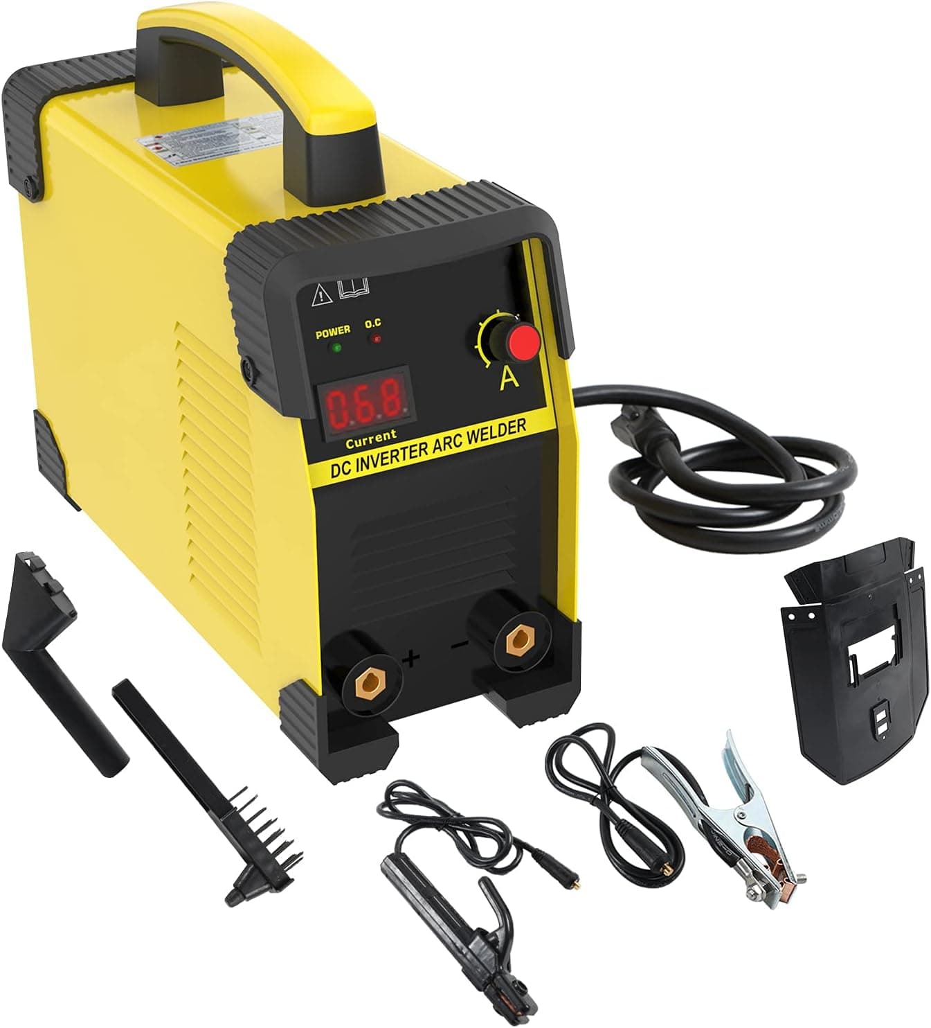 PLAYOCCAR ARC-200 DC Inverter Welder, AC 110V/220V Dual Voltages IGBT Welding Machine, 20-160Amp Portable Electric Welder Kit - US Plug