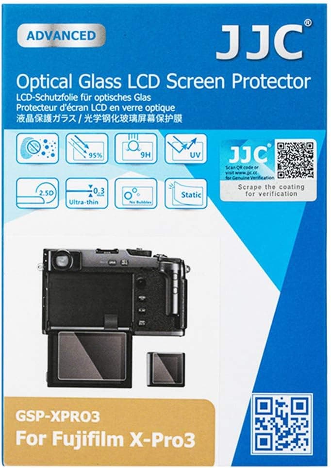 Anti-Scratch Tempered Glass Camera Screen Protector Kit for Fujifilm X-Pro3 Mirrorless Camera (Big + Small Glass Screen Protector)