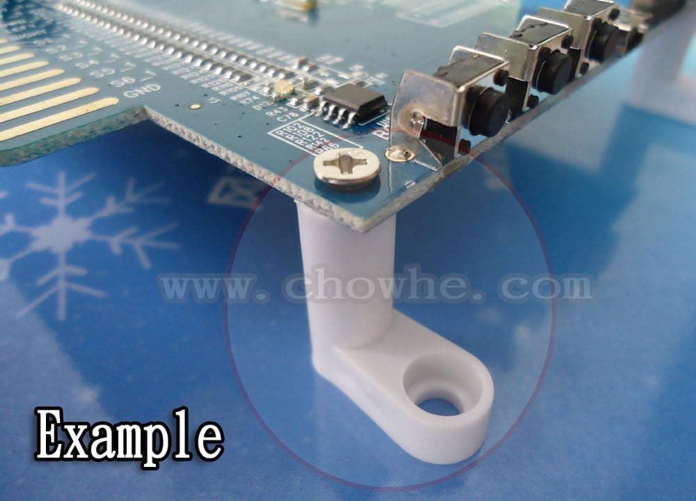ZIXEAR100 pcs/lot TYPE L PCB feet PCB stand with screw for arcade jamma game board