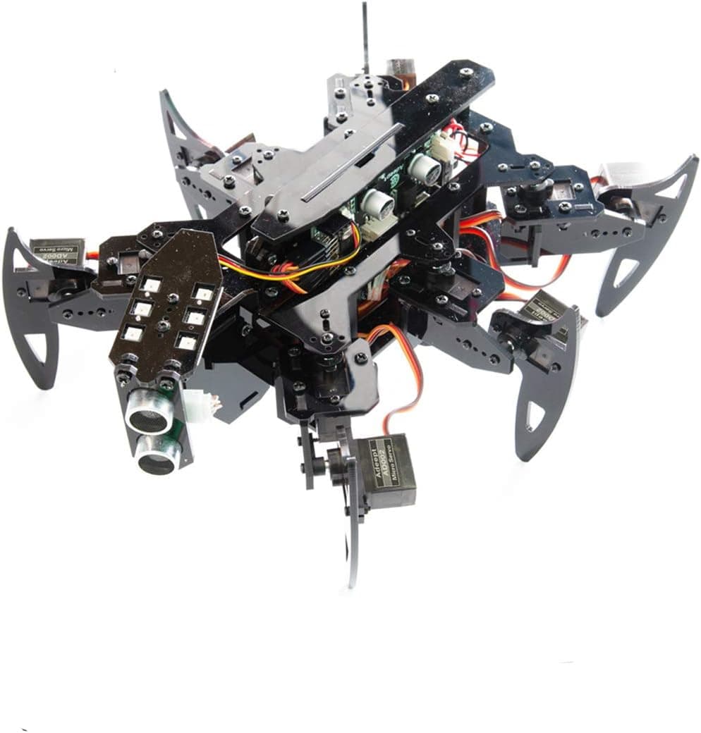 Adeept Hexapod Spider Robot Kit Compatible with Arduino IDE, Spider Walking Crawling Robot, Self-stabilizing Based on MPU6050 Gyro Sensor, STEAM Robotics Kit with PDF Manual