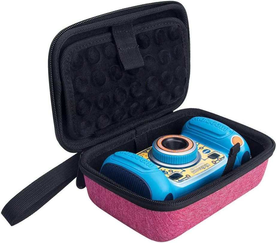 Fromsky Case for VTech KidiZoom Camera Pix/Duo, Travel Carrying Case Protective Storage Bag (Pink)