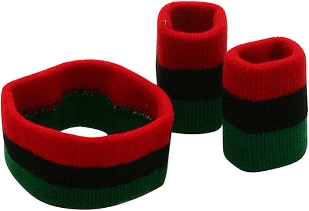 Rasta Bands-Red Black Green Set W12S22E